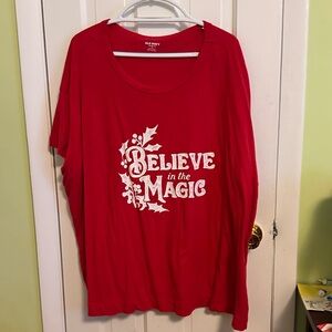 Old Navy Red Easy Tee